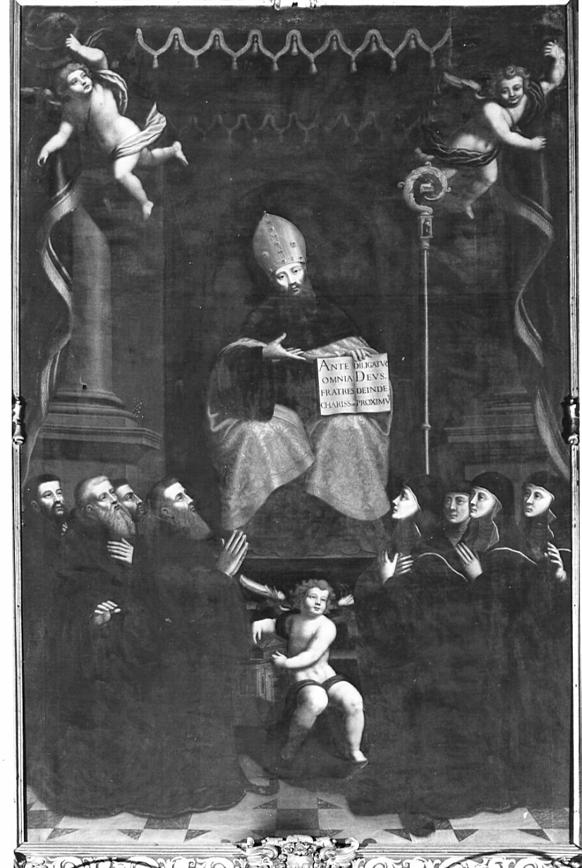 Sant'Agostino in cattedra (dipinto, opera isolata) di Procaccini Ercole il Giovane detto Procaccini il Giovane (seconda metà sec. XVI)