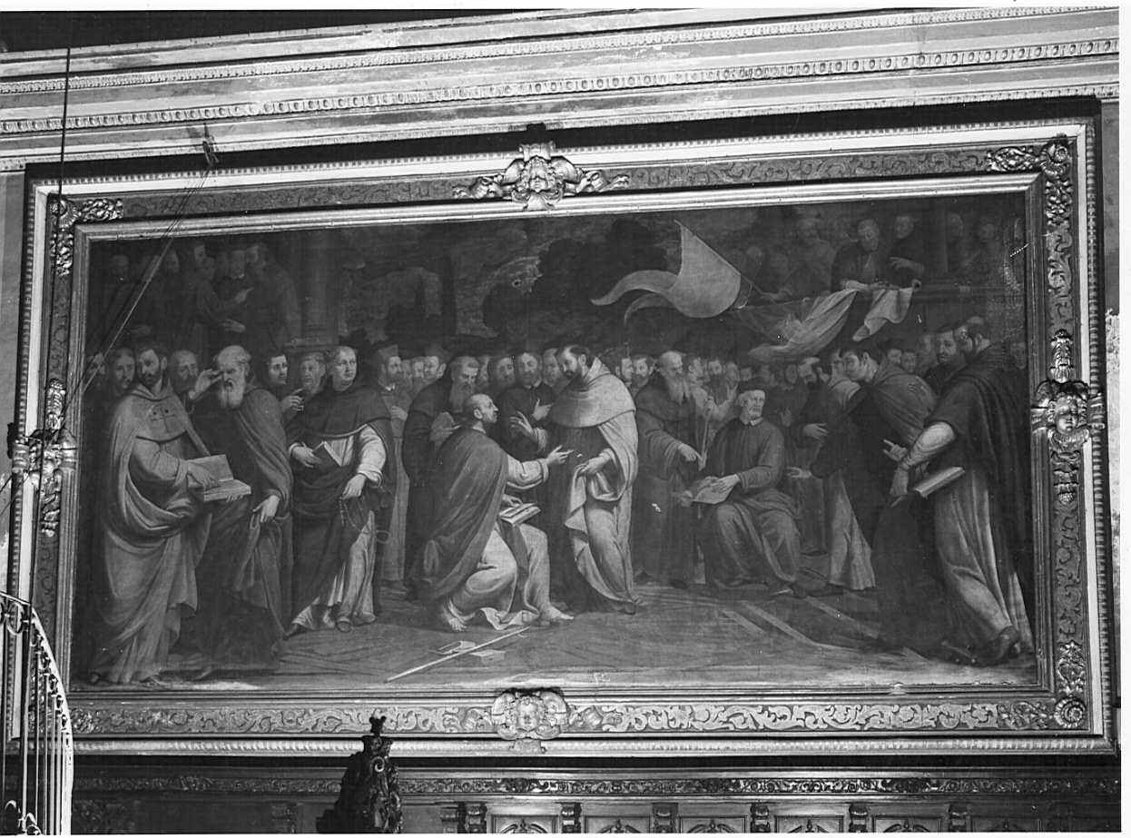 cornice a impostazione architettonica di dipinto, coppia - bottega lombarda (sec. XVII)