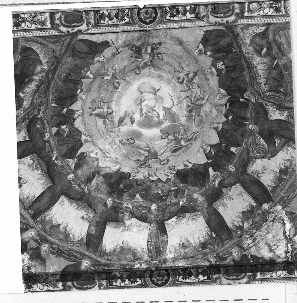 Albero della Famiglia Agostiniana (dipinto, opera isolata) di Roverio Bartolomeo detto Genovesino (primo quarto sec. XVII)