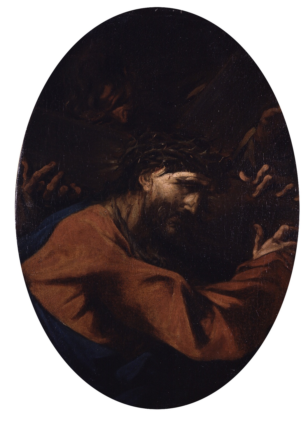 Cristo portacroce (dipinto, opera isolata) di Magnasco Alessandro detto Lissandrino (sec. XVII)