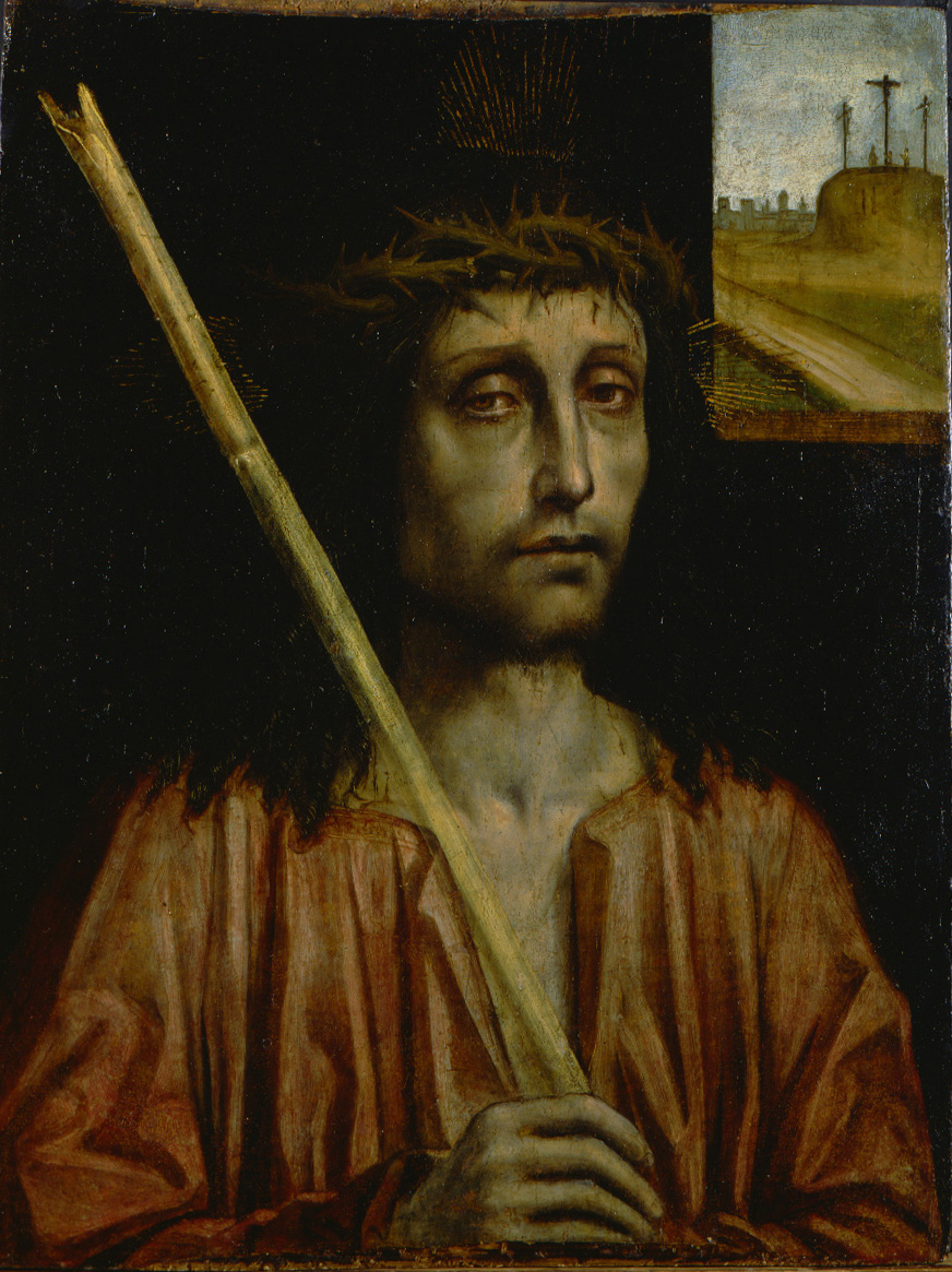 Ecce Homo, Ecce Homo (dipinto, opera isolata) di Ambrogio da Fossano detto Bergognone (sec. XVI)