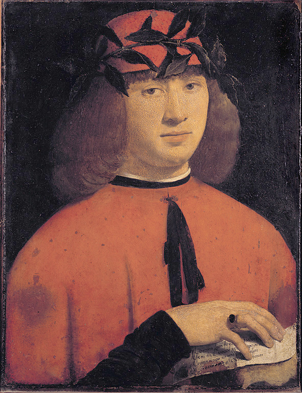 Ritratto del poeta Gerolamo Casio, ritratto di Girolamo Casio (dipinto, opera isolata) di Boltraffio Giovanni Antonio (secc. XV/ XVI)