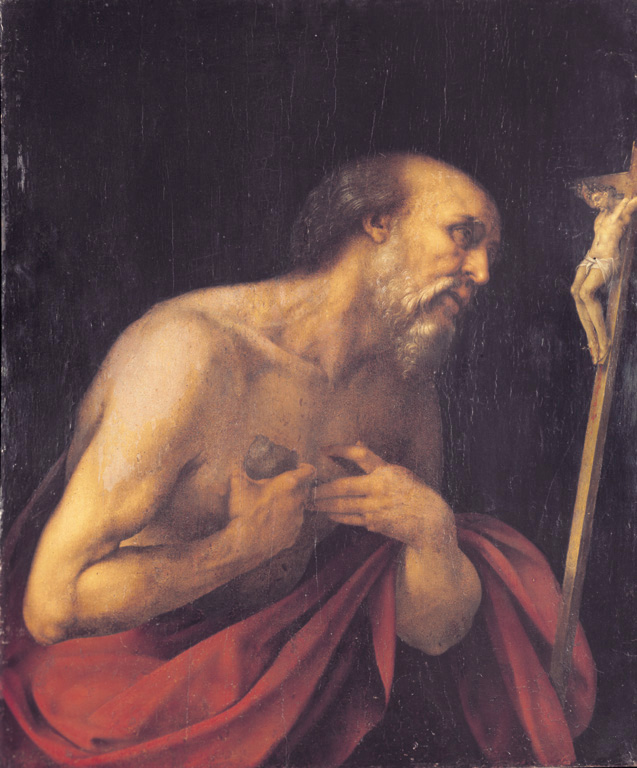 San Gerolamo penitente, San Girolamo penitente (dipinto, opera isolata) di Cesare da Sesto (sec. XVI)