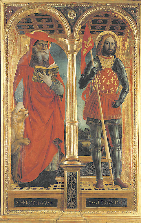 I Santi Gerolamo e Alessandro, Sant'AlesSandro (scomparto di polittico, elemento d'insieme) di Foppa Vincenzo (sec. XV)