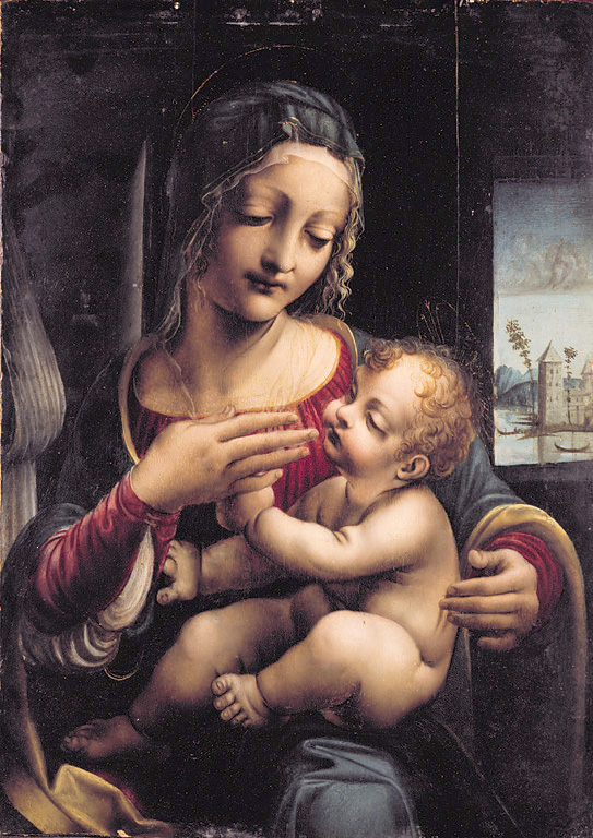 Madonna col Bambino, Madonna con Bambino (dipinto, opera isolata) di Galli Francesco detto Francesco Napoletano (fine sec. XV)