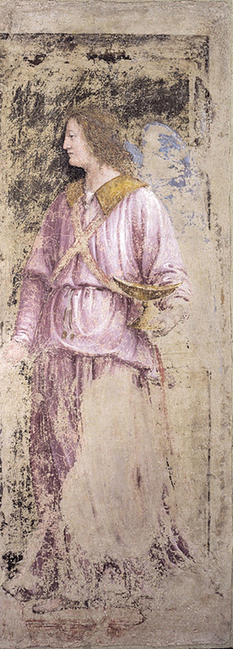 Angelo con navicella, angelo con navicella (dipinto, ciclo) di Luini Bernardino (sec. XVI)