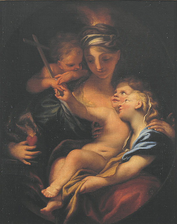 Allegoria della Carità, allegoria della Carità (dipinto, opera isolata) di Piola Domenico (attribuito) (sec. XVII)