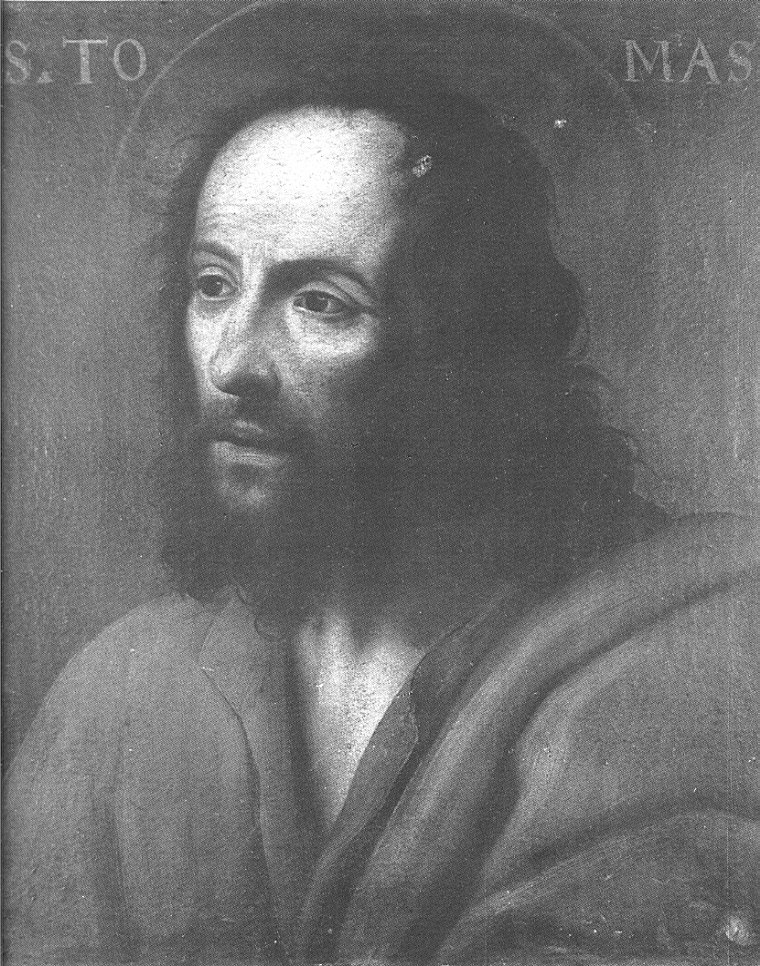 San Tommaso apostolo, San Tommaso (dipinto, opera isolata) di Vermiglio Giuseppe (sec. XVII)