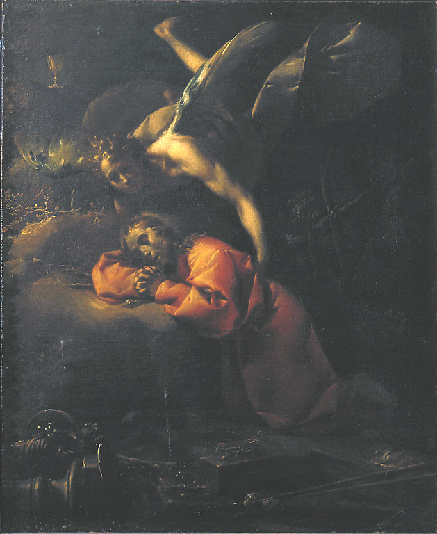 Cristo nell'orto, orazione di Cristo nell'orto di Gethsemani (dipinto, opera isolata) di Del Cairo Francesco detto Cavaliere del Cairo (sec. XVII)
