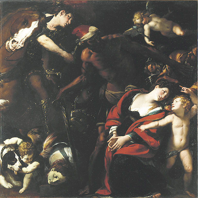 Il Martirio delle Sante Rufina e Seconda o Quadro delle tre mani, martirio di Santa Rufina e Santa Seconda (dipinto, opera isolata) di Crespi Giovan Battista detto Cerano, Procaccini Giulio Cesare, Mazzucchelli Pier Francesco detto Morazzone (primo quarto sec. XVII)