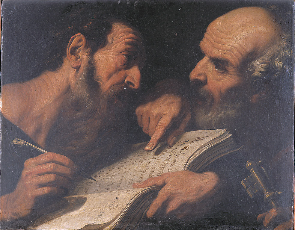 I Santi Pietro e Paolo, San Pietro e San Marco (dipinto, opera isolata) di Crespi Daniele (sec. XVII)