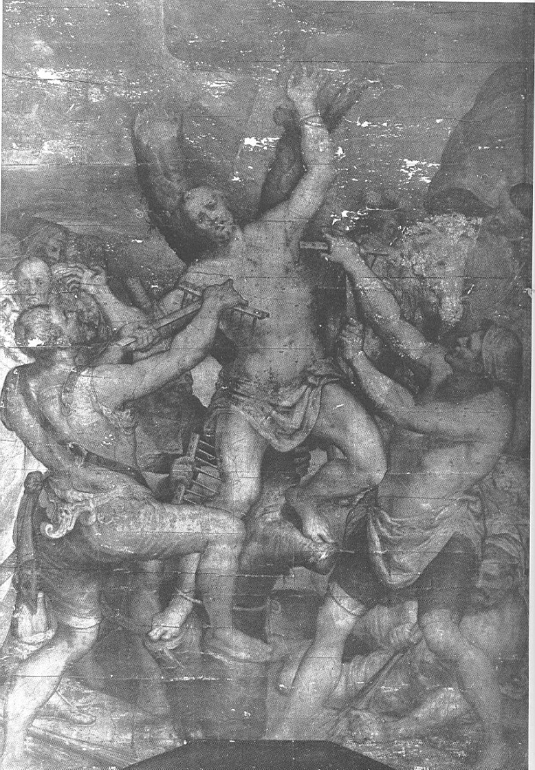 Martirio di San Vincenzo, martirio di San Vincenzo (dipinto, opera isolata) di Luini Aurelio (sec. XVI)