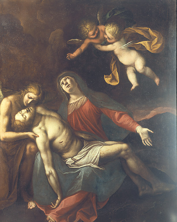 La Pietà, pietà (dipinto, opera isolata) di Danedi Giovanni Stefano detto Montalto (sec. XVII)