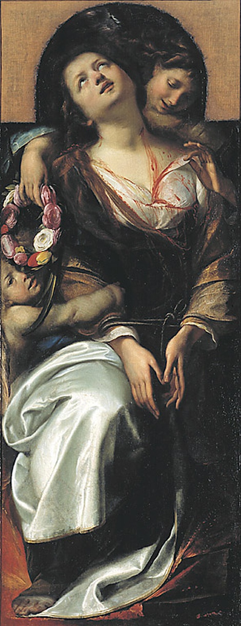 Santa Cecilia e due angeli, Santa Cecilia e due angeli (dipinto, serie) di Procaccini Giulio Cesare (sec. XVII)