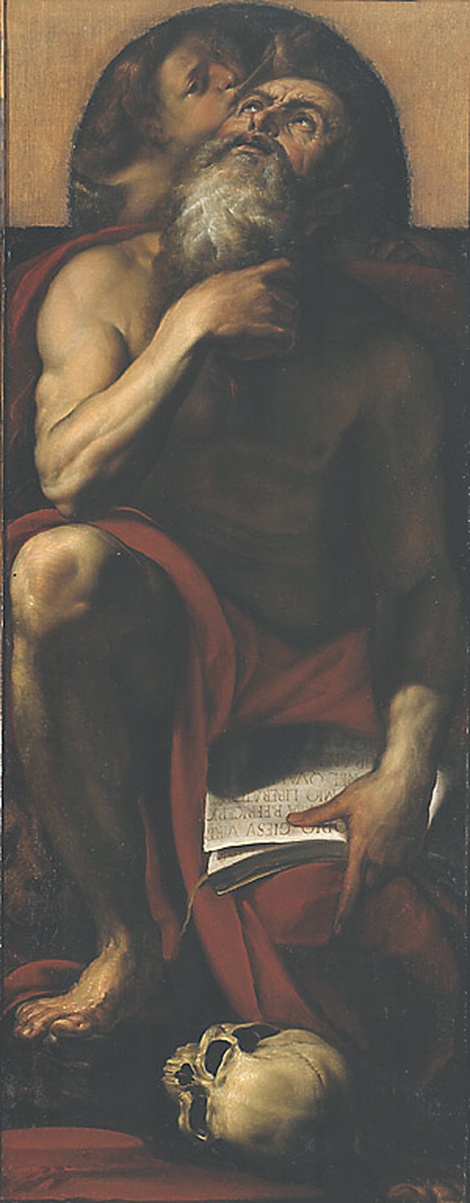 San Gerolamo e un angelo, San Girolamo e un angelo (dipinto, serie) di Procaccini Giulio Cesare (sec. XVII)