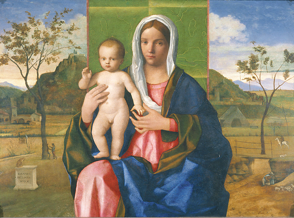 Madonna col Bambino, Madonna con Bambino (dipinto, opera isolata) di Bellini Giovanni (sec. XVI)