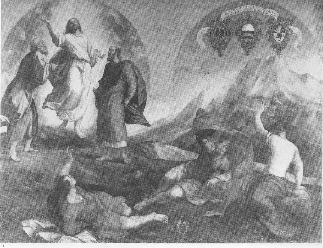 Trasfigurazione, trasfigurazione (dipinto, opera isolata) di De Pitati Bonifacio detto Bonifacio Veronese (sec. XVI)