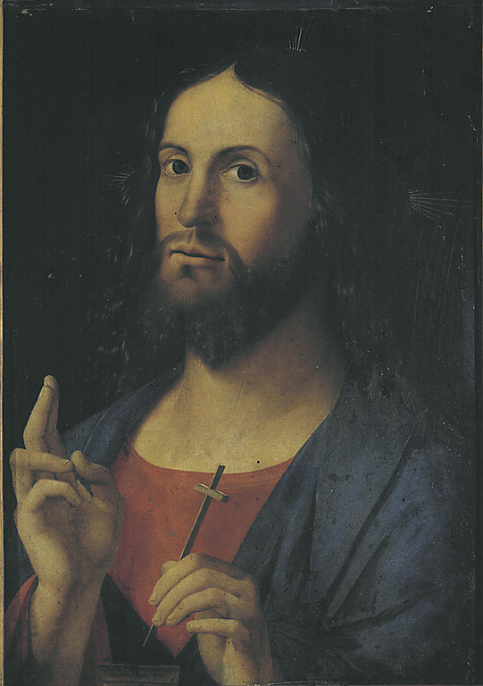 Il Redentore benedicente, Cristo benedicente (dipinto, opera isolata) di Vivarini Alvise (sec. XV)