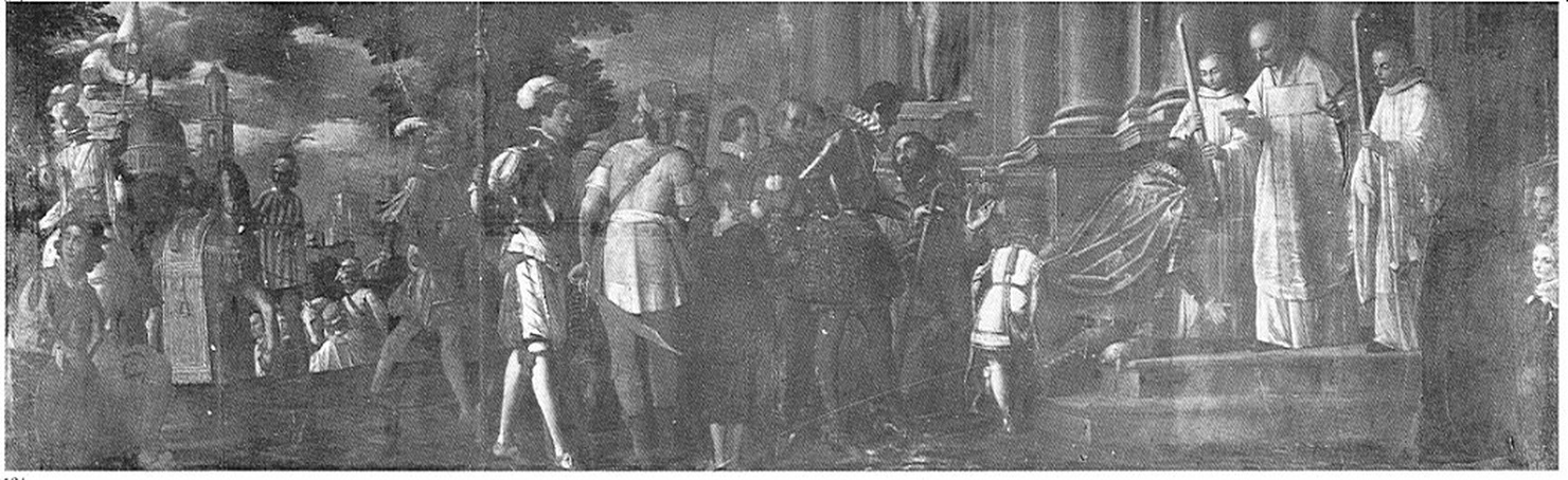 San Bernardo converte il duca d'Aquitania, San Bernardo (dipinto, opera isolata) di Damini Pietro (sec. XVII)