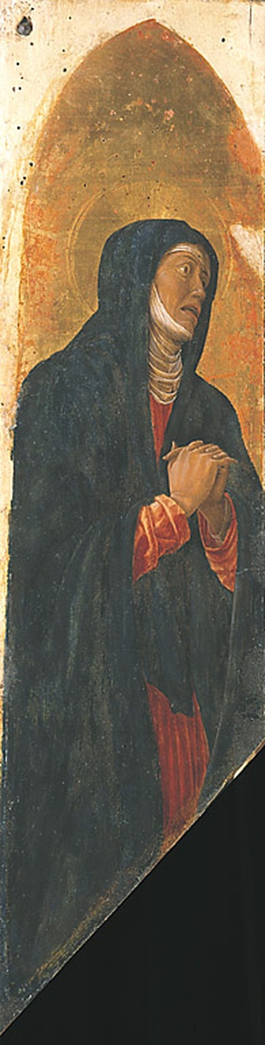 Madonna, Madonna Addolorata (scomparto di polittico, elemento d'insieme) di Mantegna Andrea (sec. XV)