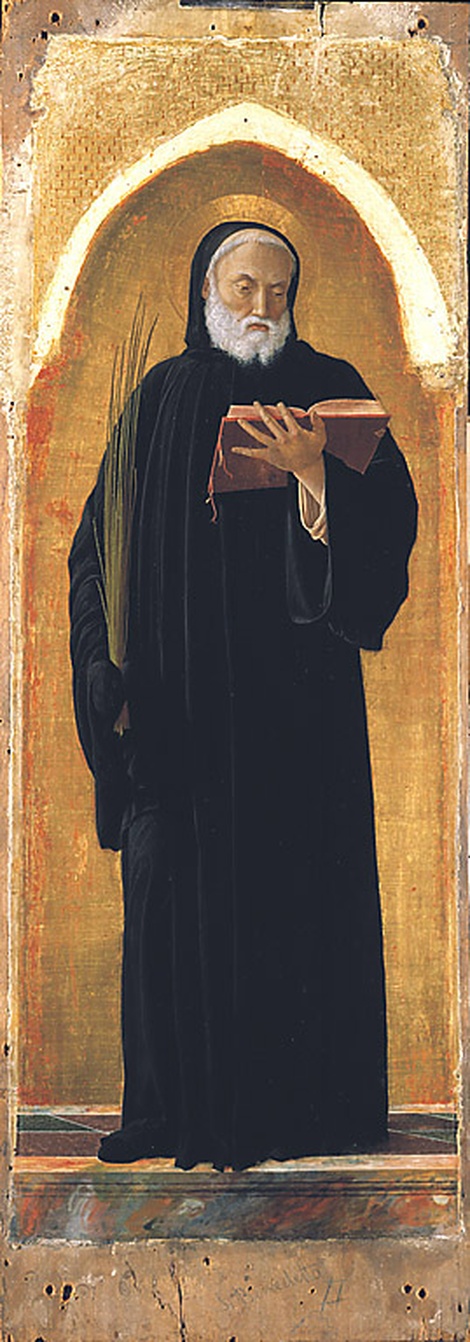 San Benedetto, San Benedetto (scomparto di polittico, frammento) di Mantegna Andrea (sec. XV)