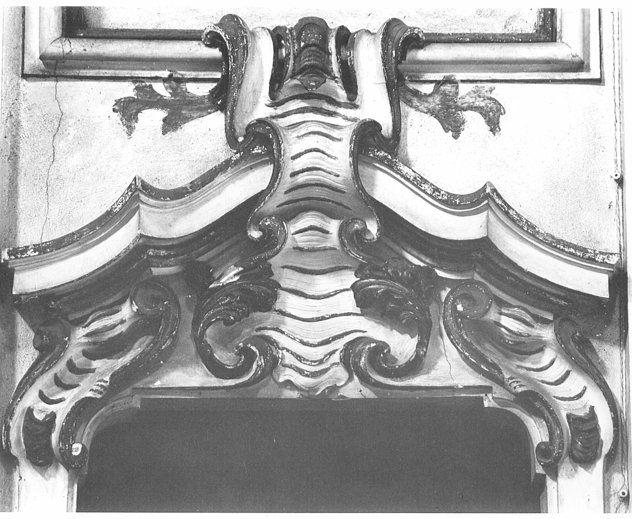 mostra di porta, serie - bottega pavese (sec. XVIII)
