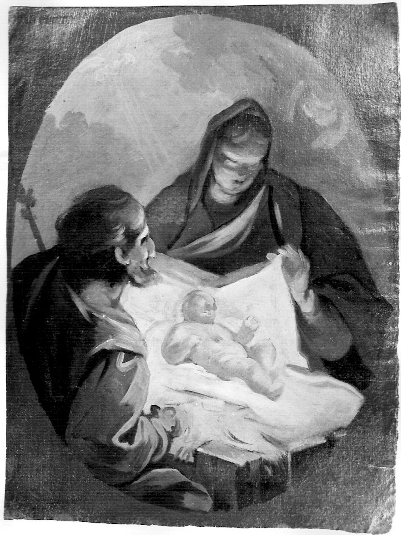 Sacra famiglia (o Natività), Sacra Famiglia (dipinto, opera isolata) di Ligari Pietro (attribuito) (secondo quarto sec. XVIII)