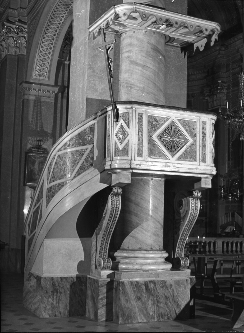 pulpito, opera isolata - bottega lombarda (secondo quarto sec. XIX)