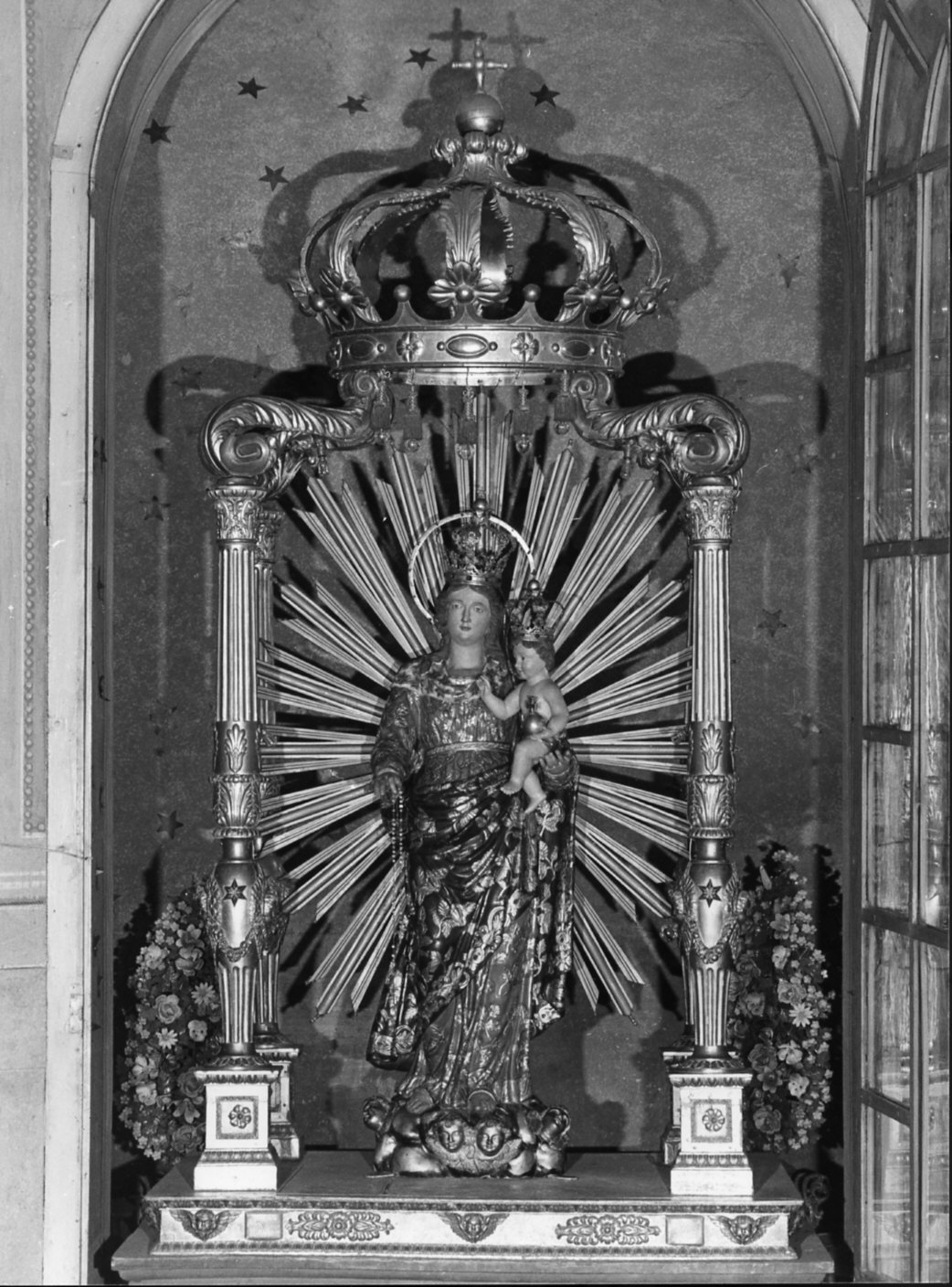 Madonna del Rosario (statua processionale) - bottega lombarda (sec. XIX)