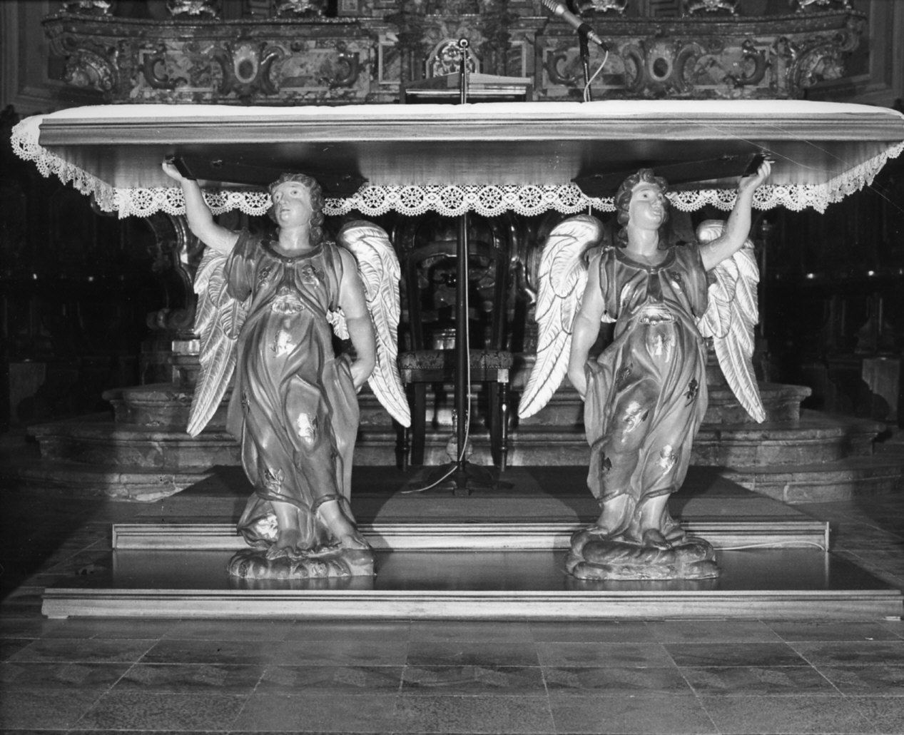 angeli (statua, coppia) - bottega lombarda (seconda metà sec. XVII)