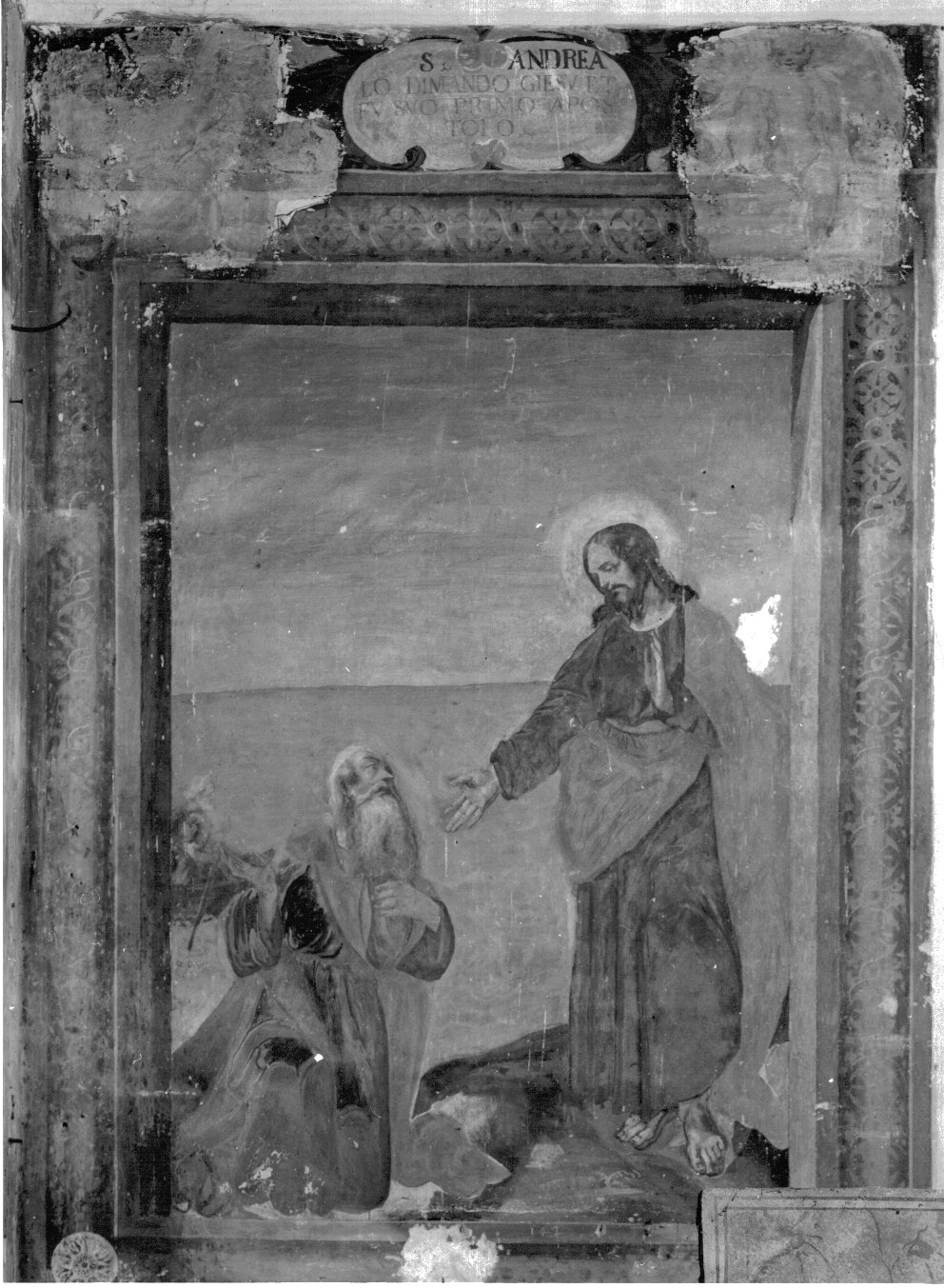 Sant'Andrea (dipinto murale, ciclo) di Macolino Giovan Battista (prima metà sec. XVII)