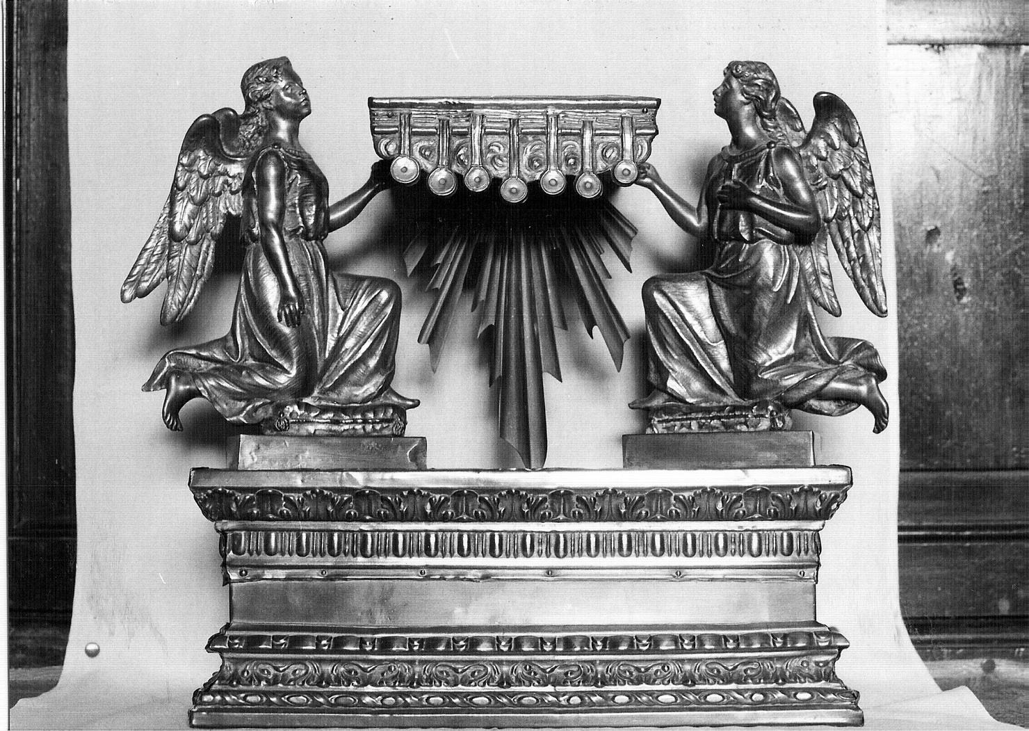 tronetto per esposizione eucaristica, opera isolata - bottega lombarda (fine/inizio secc. XIX/ XX)