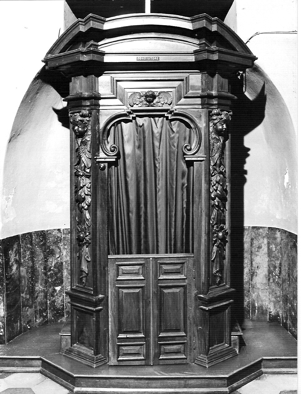 confessionale, opera isolata - bottega lombarda (fine/inizio secc. XVII/ XVIII)