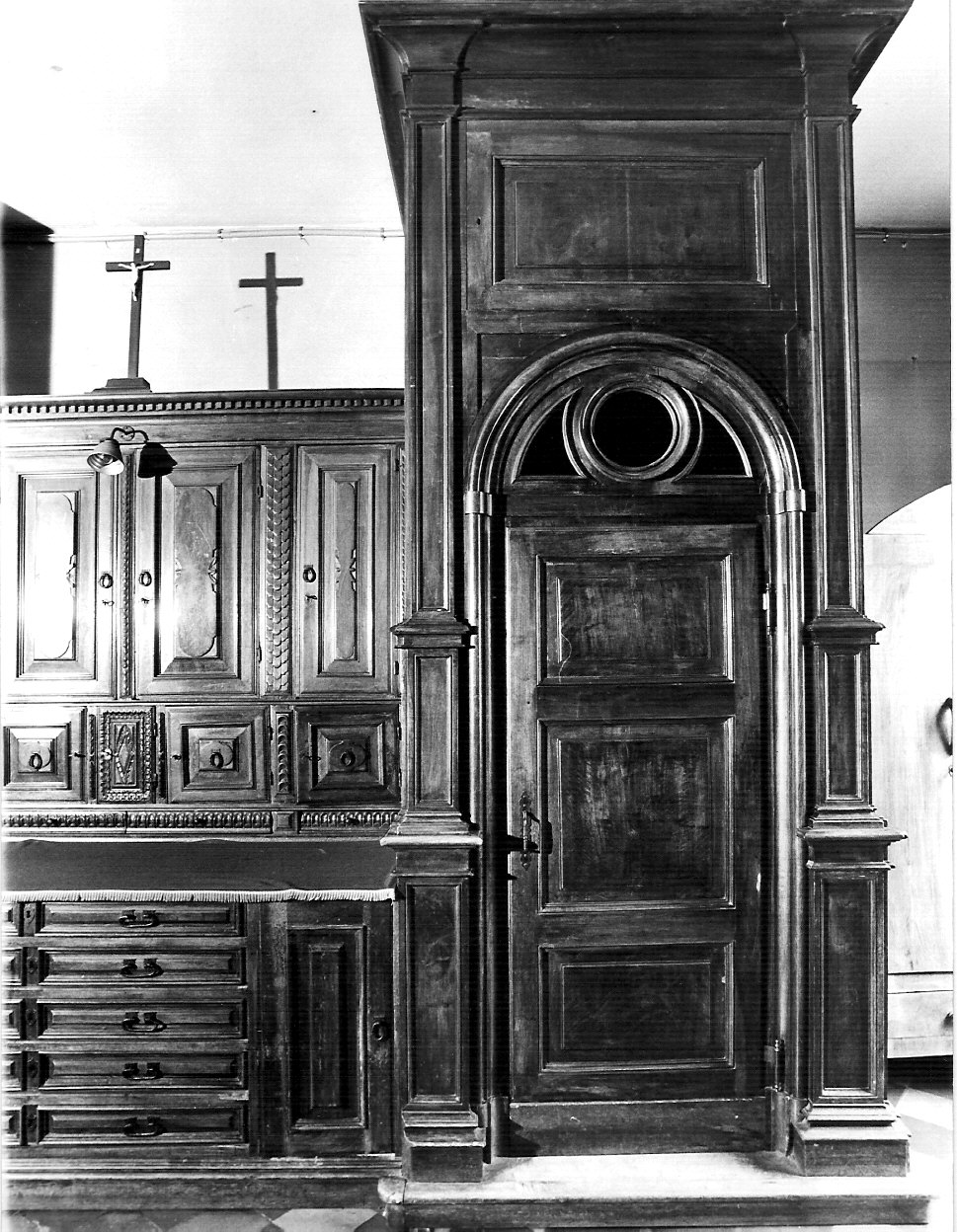 armadio da sacrestia, opera isolata - bottega lombarda (sec. XIX)