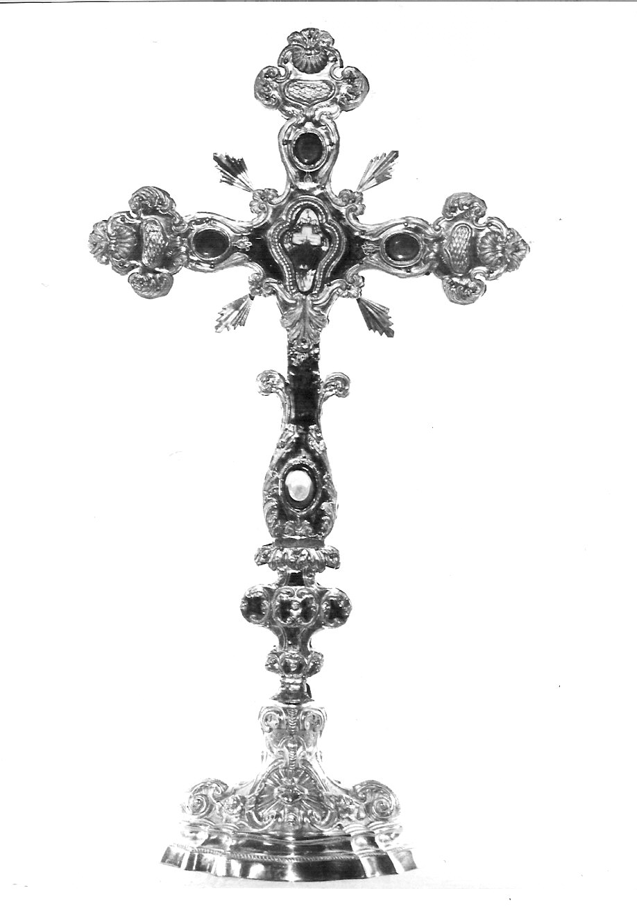 stauroteca, opera isolata - bottega lombarda (fine/inizio secc. XIX/ XX)