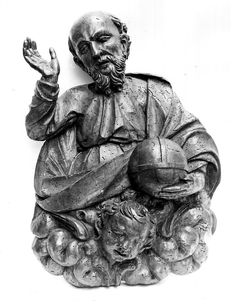 Dio Padre (rilievo, opera isolata) - bottega lombarda (fine/inizio secc. XVI/ XVII)