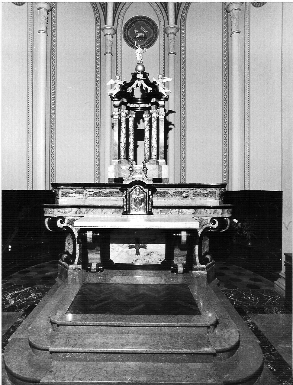 altare maggiore, opera isolata - bottega lombarda (sec. XVIII)