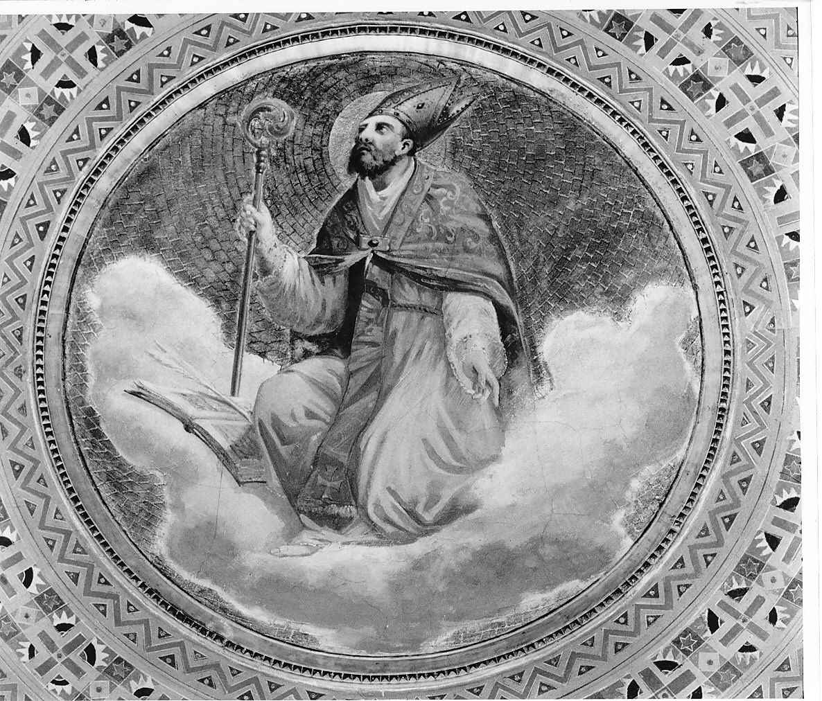 Santi (decorazione pittorica, opera isolata) di Gambini Rodolfo (attribuito) (fine sec. XIX)