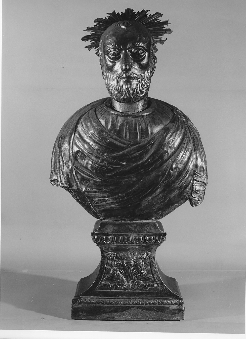 reliquiario - a busto, opera isolata - bottega italiana (inizio sec. XIX)