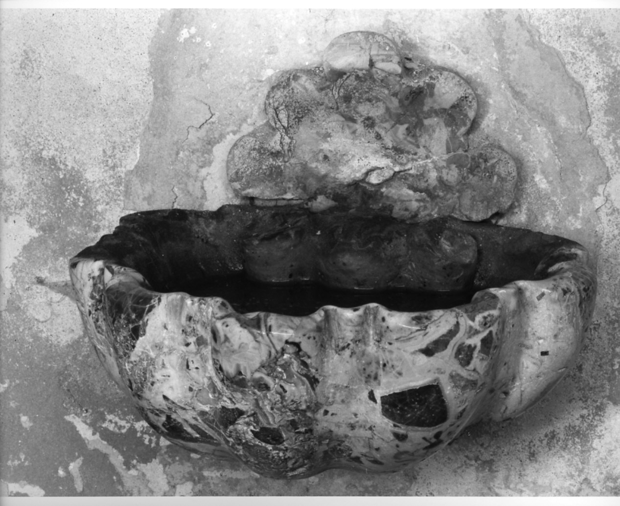 acquasantiera - da parete, opera isolata - bottega lombarda (sec. XVIII)