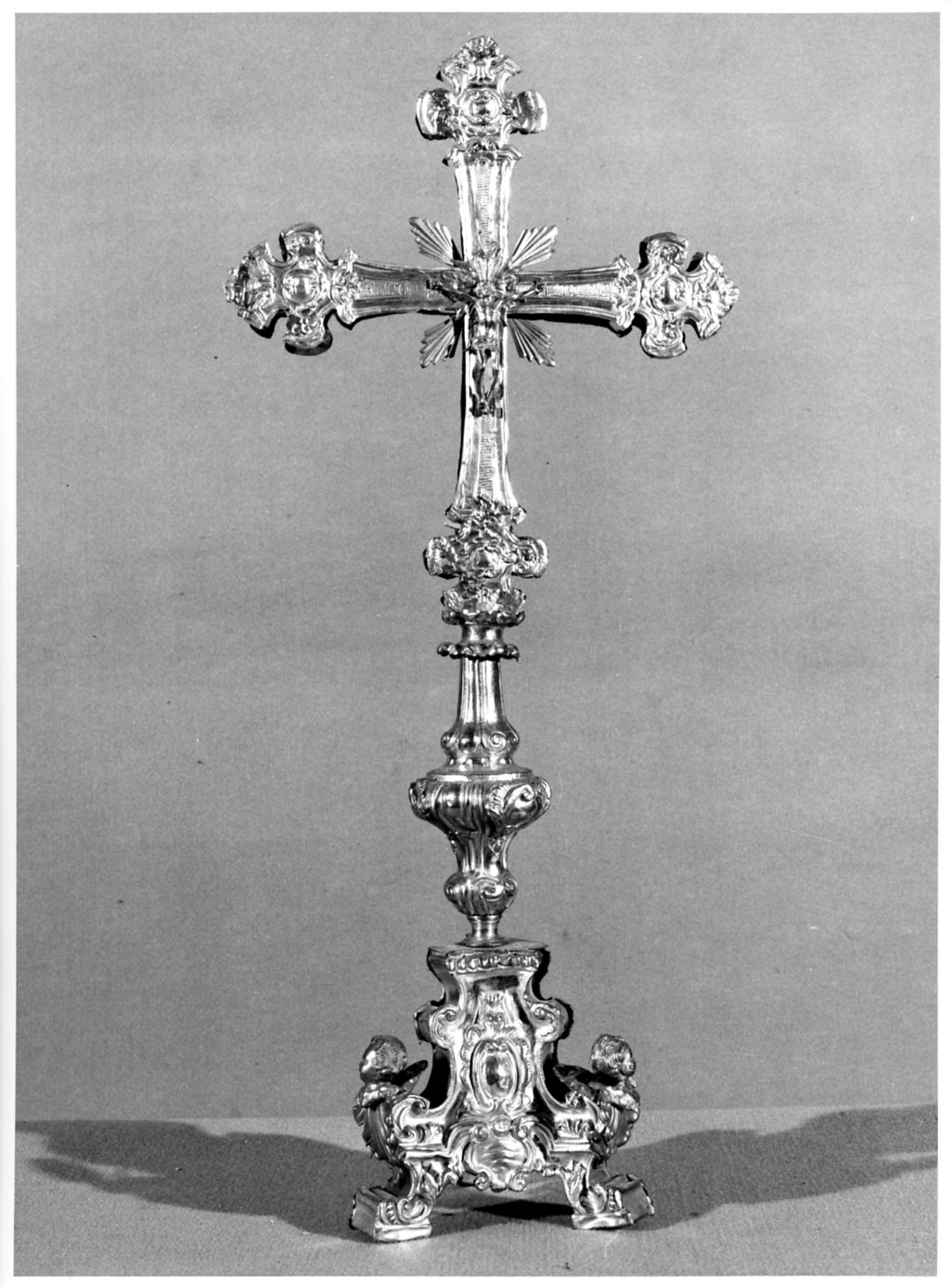 croce d'altare, opera isolata - bottega lombarda (ultimo quarto sec. XVIII)