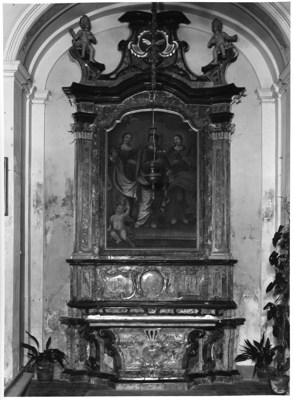 altare, complesso decorativo - bottega lombarda (fine/inizio secc. XVII/ XVIII)