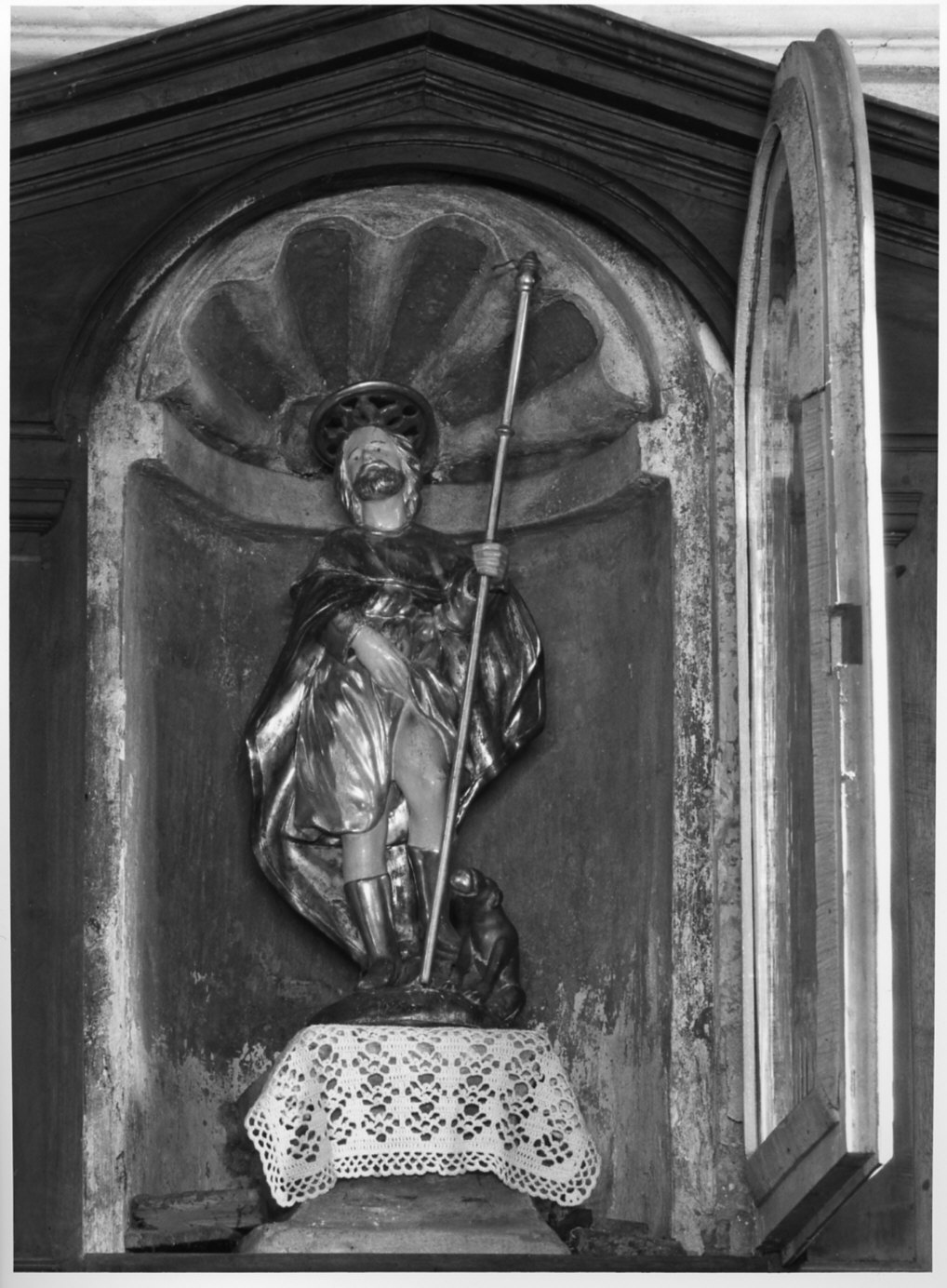 San Rocco (statua, opera isolata) - bottega lombarda (seconda metà sec. XVIII)