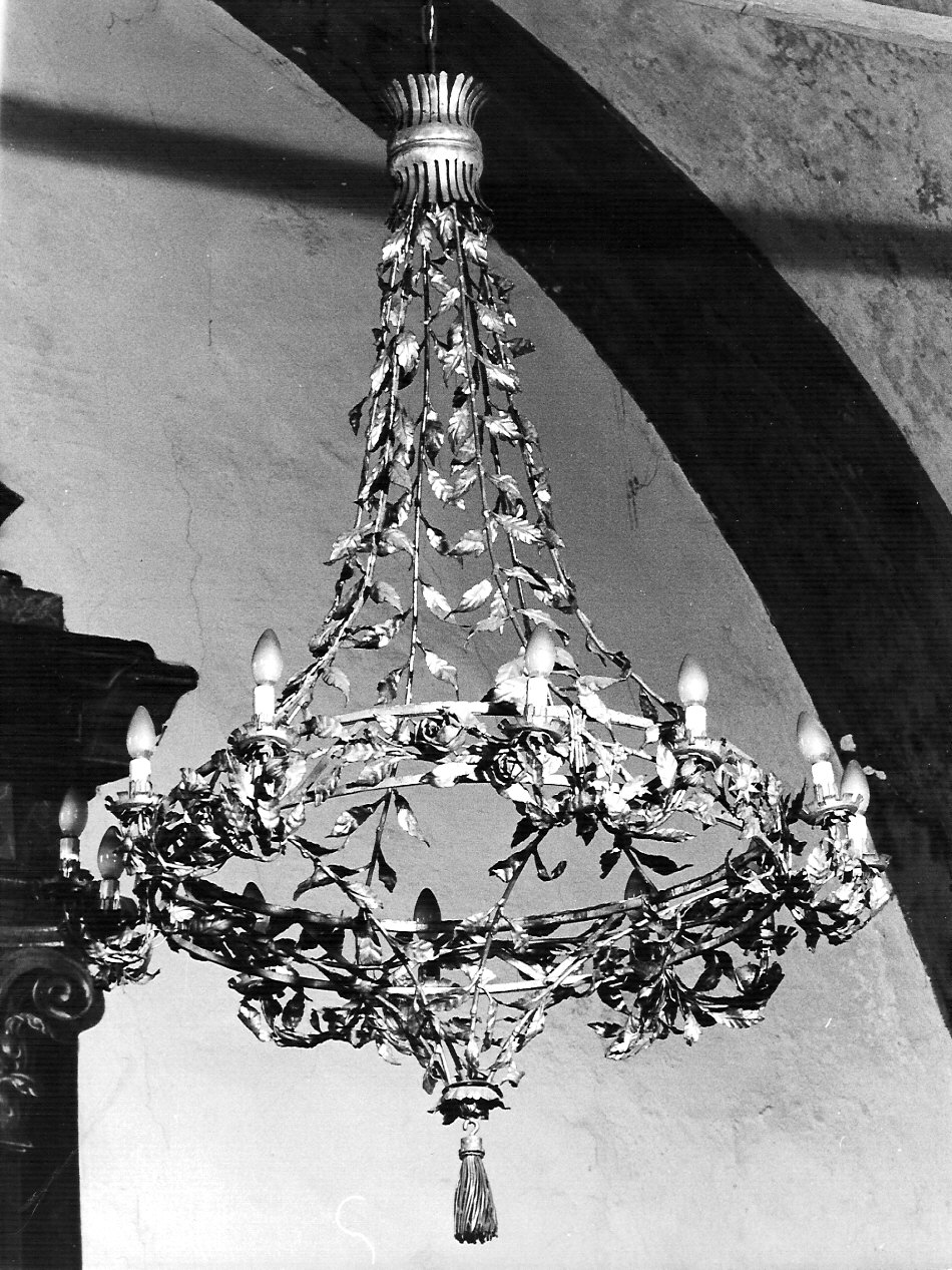 lampadario, opera isolata - bottega lombarda (seconda metà sec. XIX)