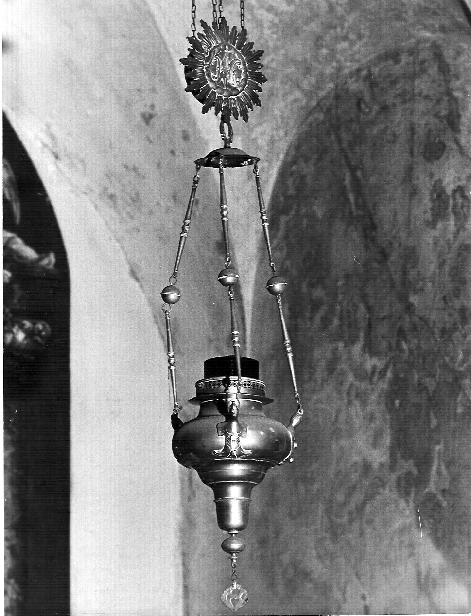 lumino votivo, coppia - bottega lombarda (sec. XIX)