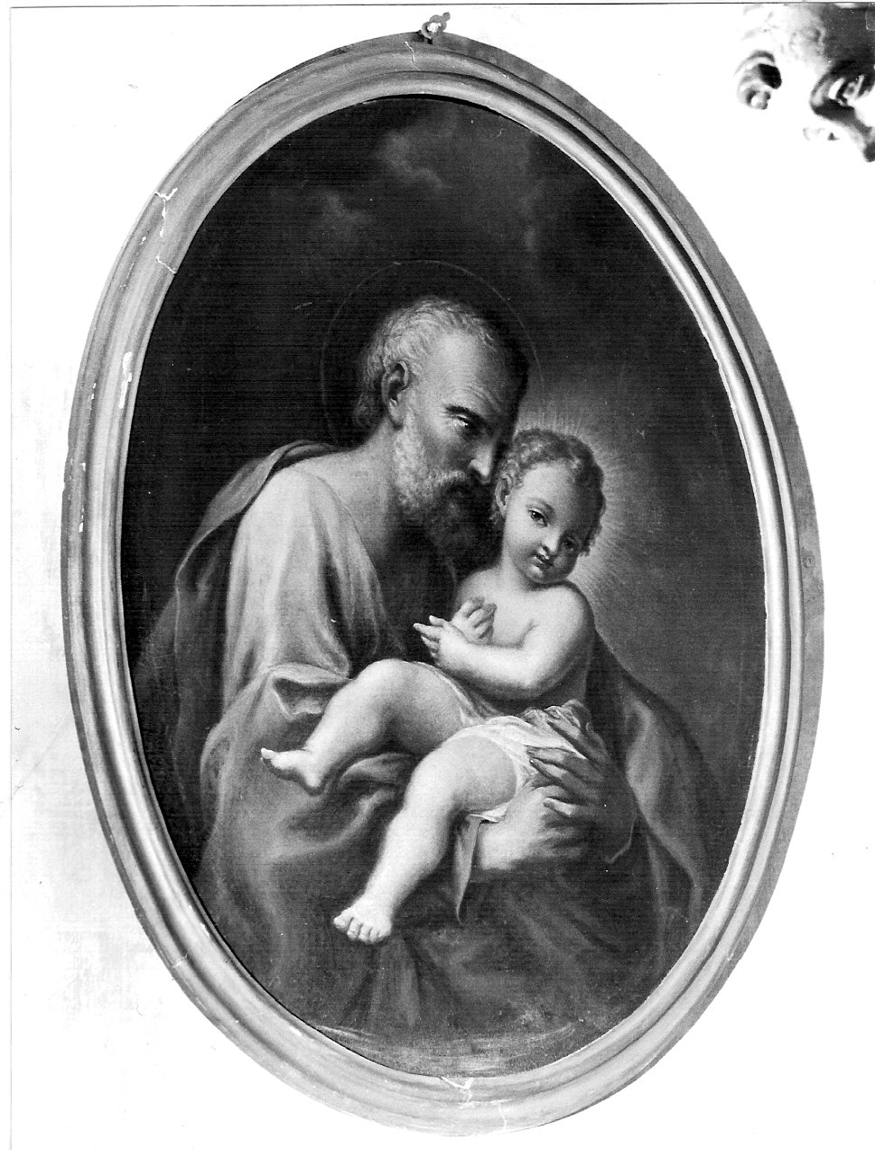 San Giuseppe e Gesù Bambino (dipinto, opera isolata) - ambito lombardo (sec. XIX)