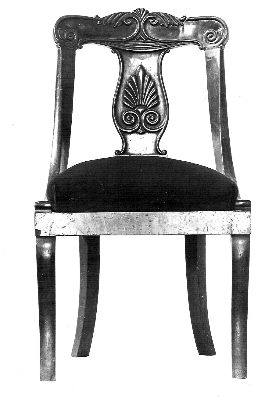 sedia, coppia - bottega lombarda (metà sec. XIX)