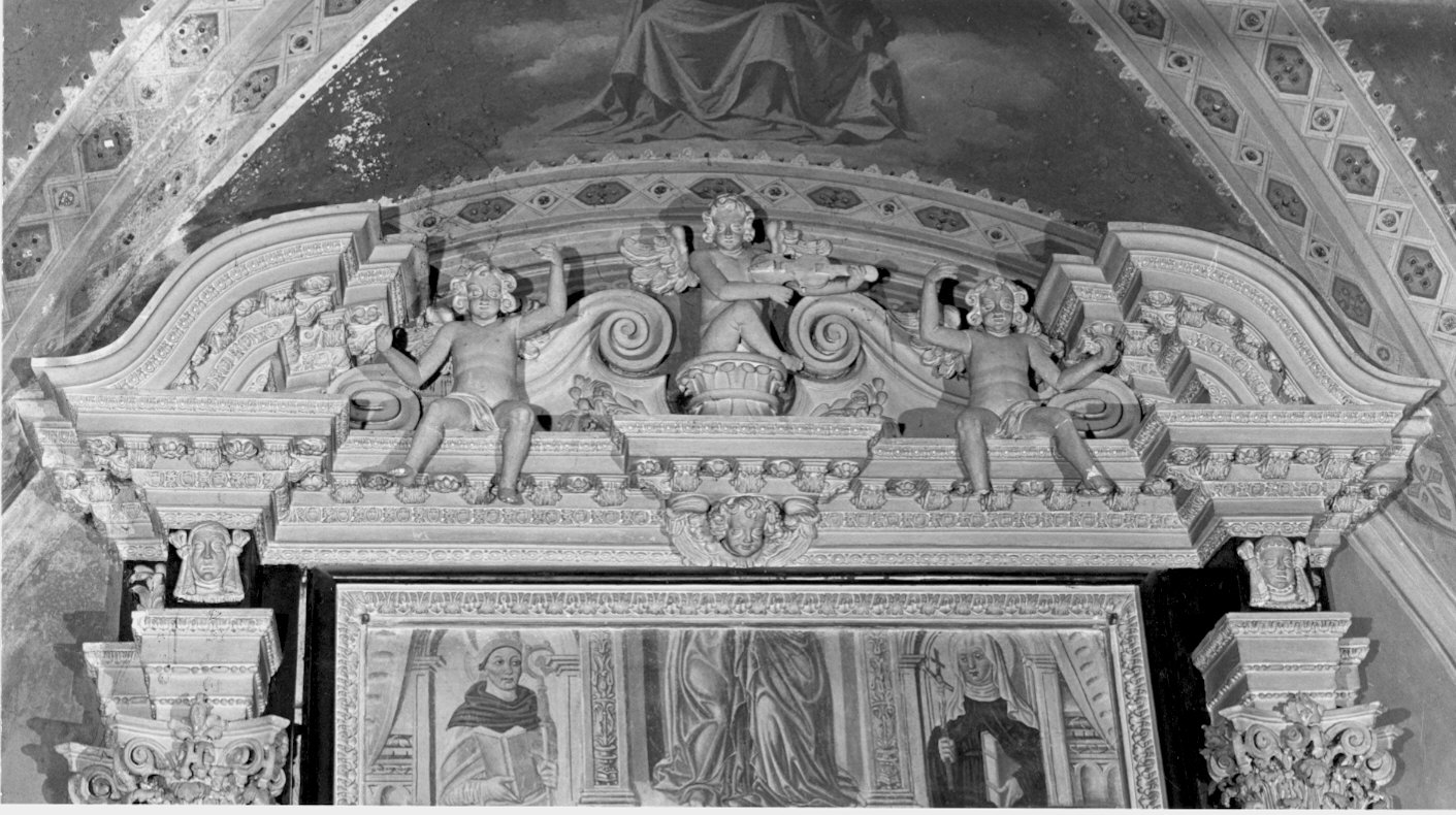 angioletti e putti (rilievo, elemento d'insieme) - bottega ticinese (fine/inizio secc. XVIII/ XIX)