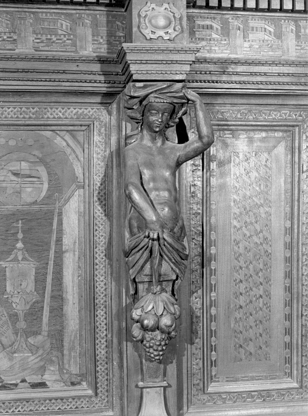 cariatidi (cariatide) di Ramus Pietro (attribuito) (sec. XVII)