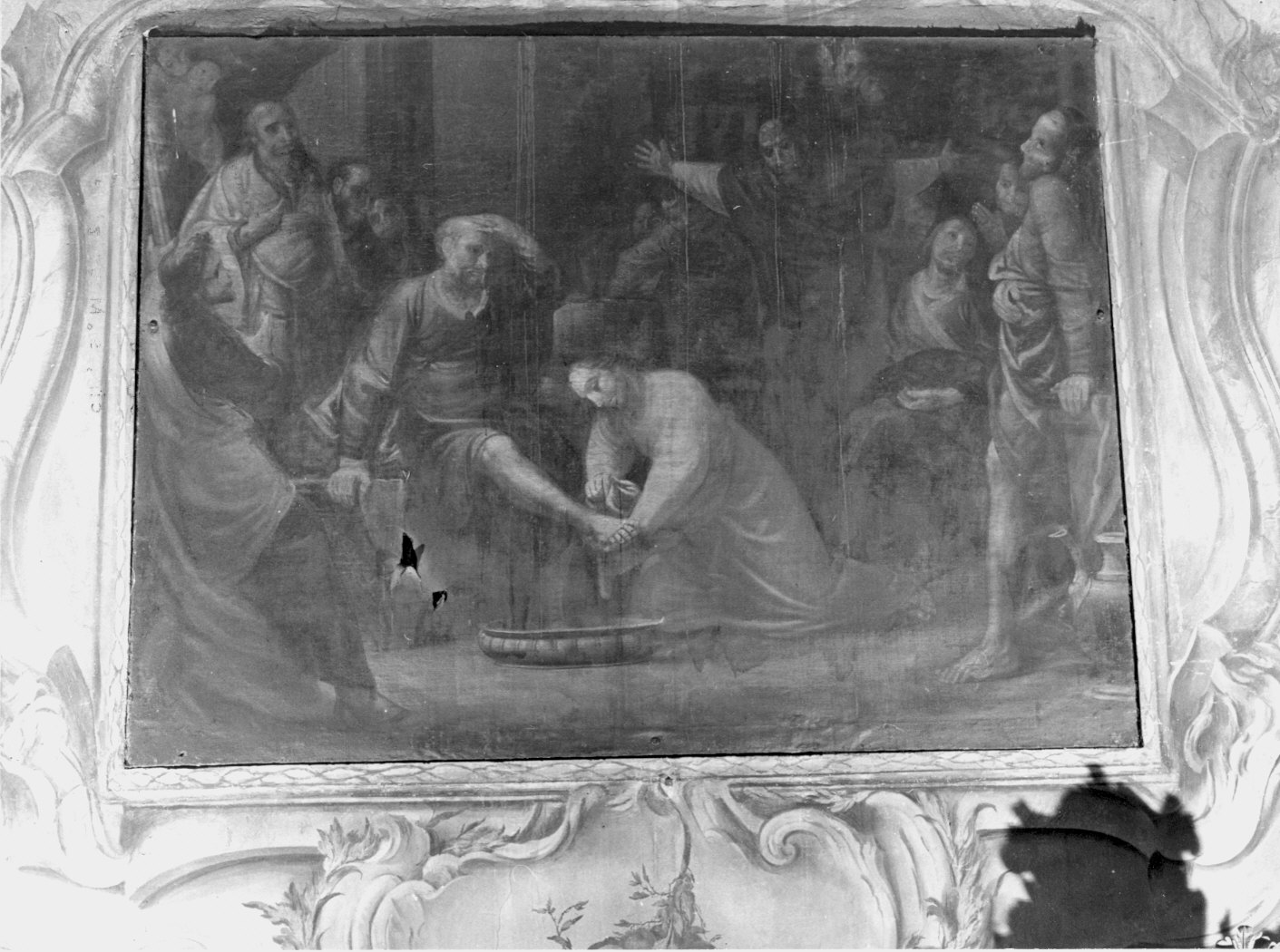 Cristo lava i piedi degli apostoli (dipinto, opera isolata) di Romegialli Giovanni Pietro (attribuito) (sec. XVIII)